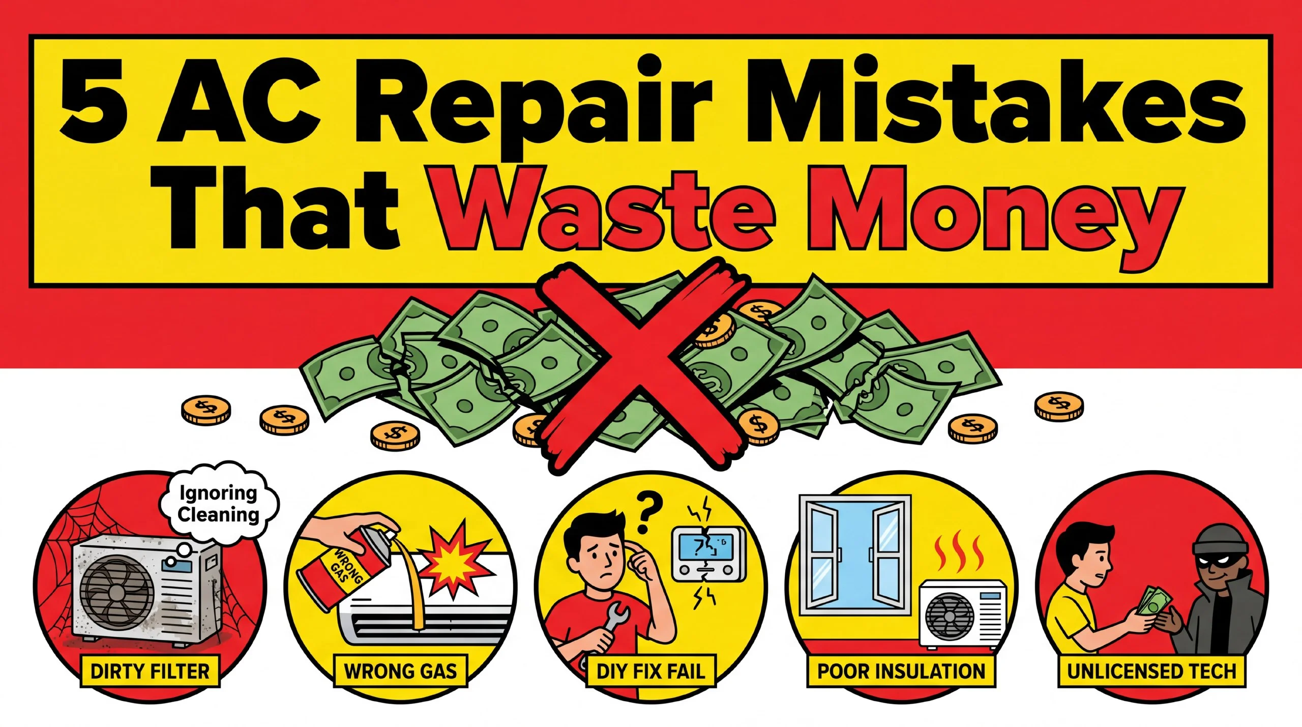 AC repair mistakes to avoid