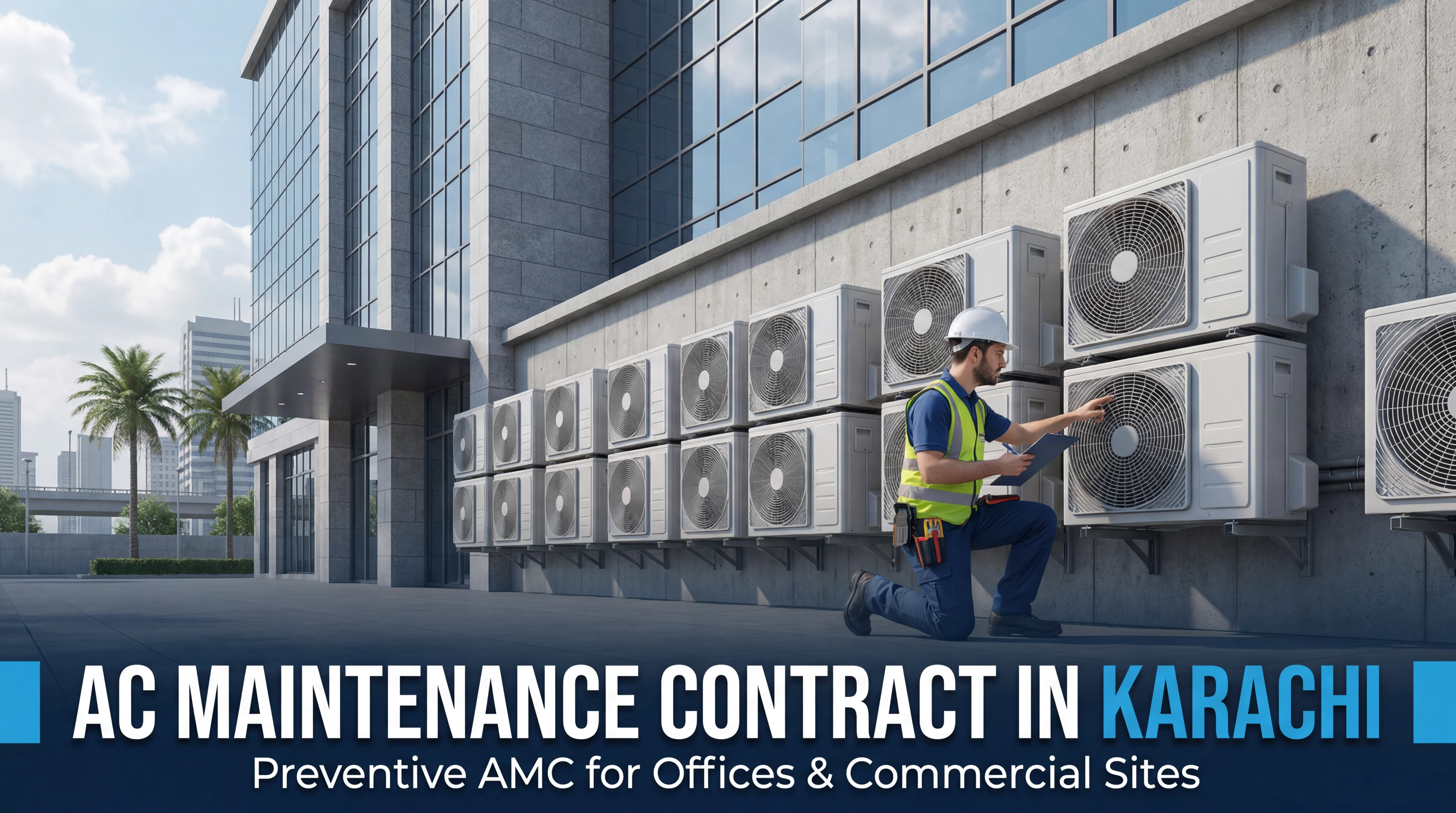 AC annual maintenance contract services for Karachi businesses