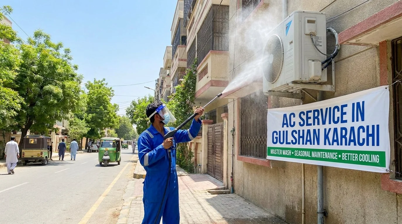 AC service in Gulshan Karachi