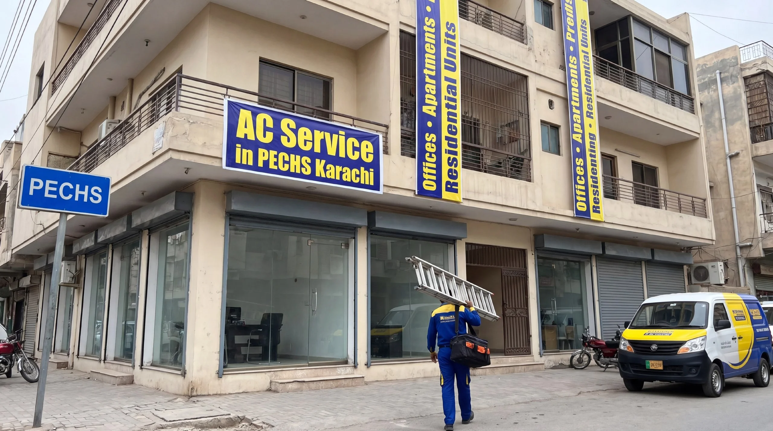 AC service in PECHS Karachi